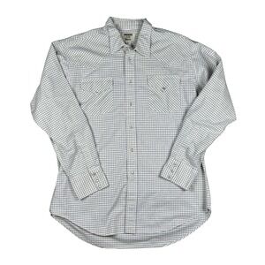 VTG Ruddock Pearl Snap Western Shirt Men's XL Classic Fit Long Plaid USA Made